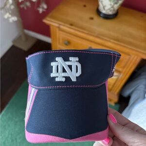 Notre Dame Pink & Navy Visor